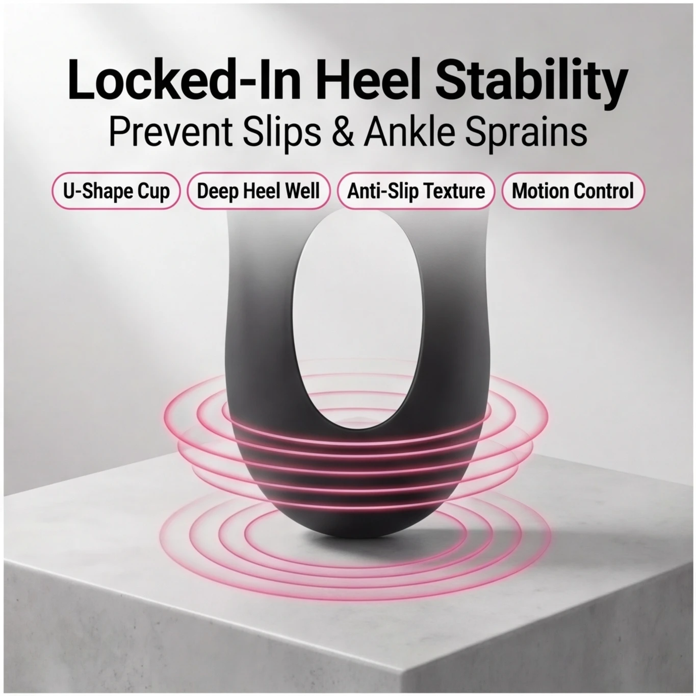 Orthopädische Einlegesohle mit Fußgewölbestütze für Gehkomfort, Halbpolster für X/O-Beine, tragbare Schuhabsatzabdeckung, 1,5-2 cm, höhenverstellbar – Detail 5