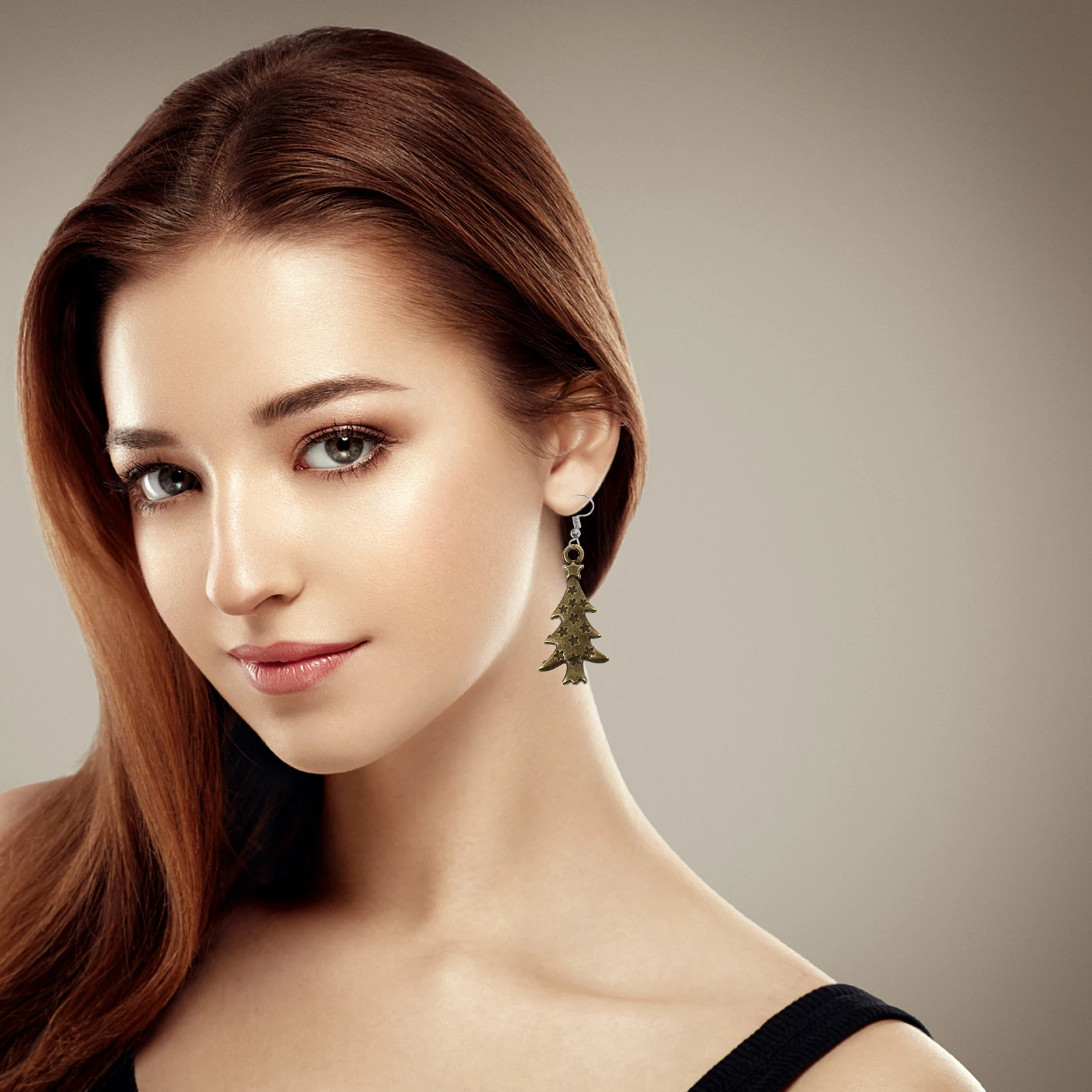 

100Pcs Xmas Tree Star Pendant Alloy Charms DIY Jewelry Accessories for Bracelets Earrings Necklaces Keychains Decoration