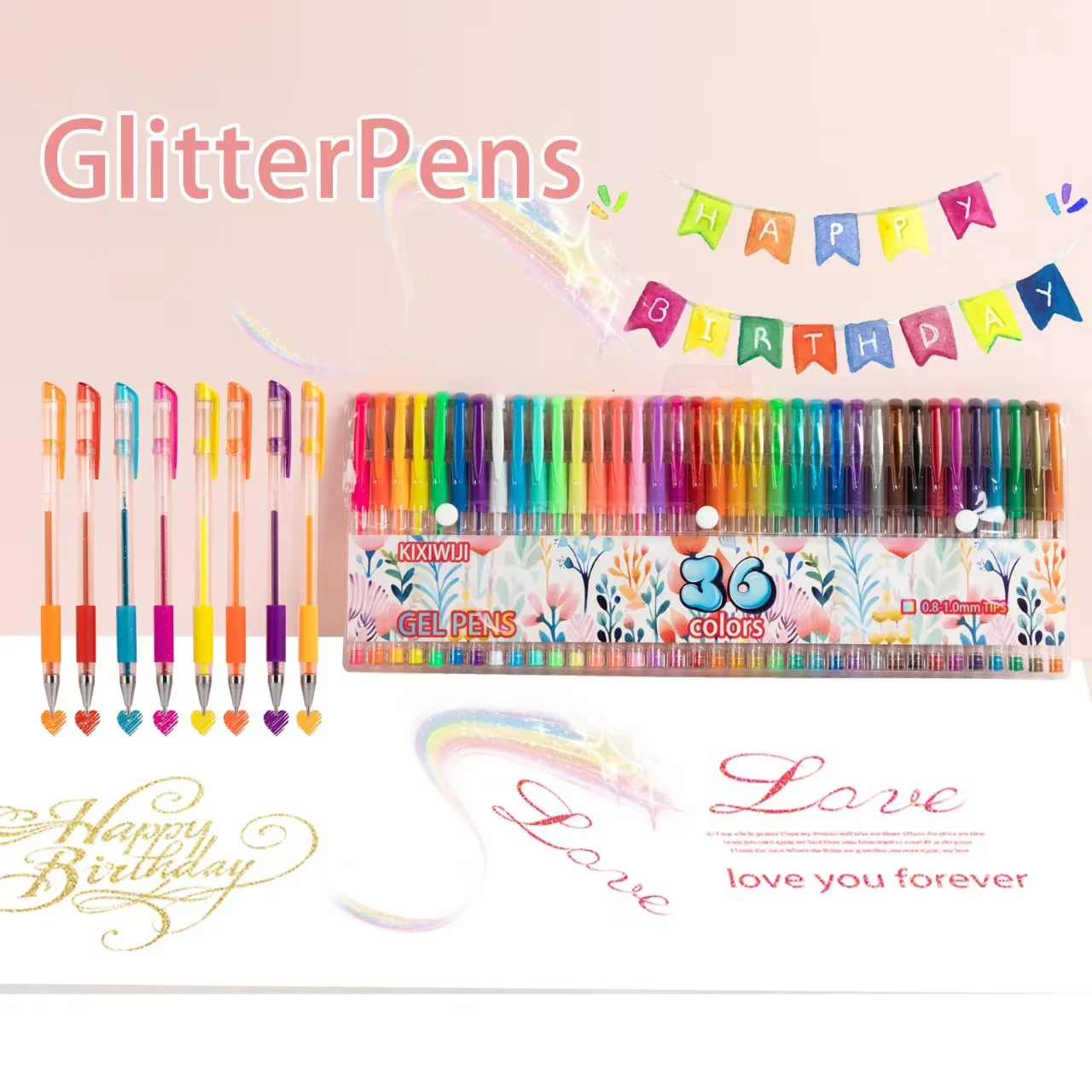 36pcs Gel Pen Set for Making Cards,hand account, Journaling Planner DIY Crafting Doodling Drawing