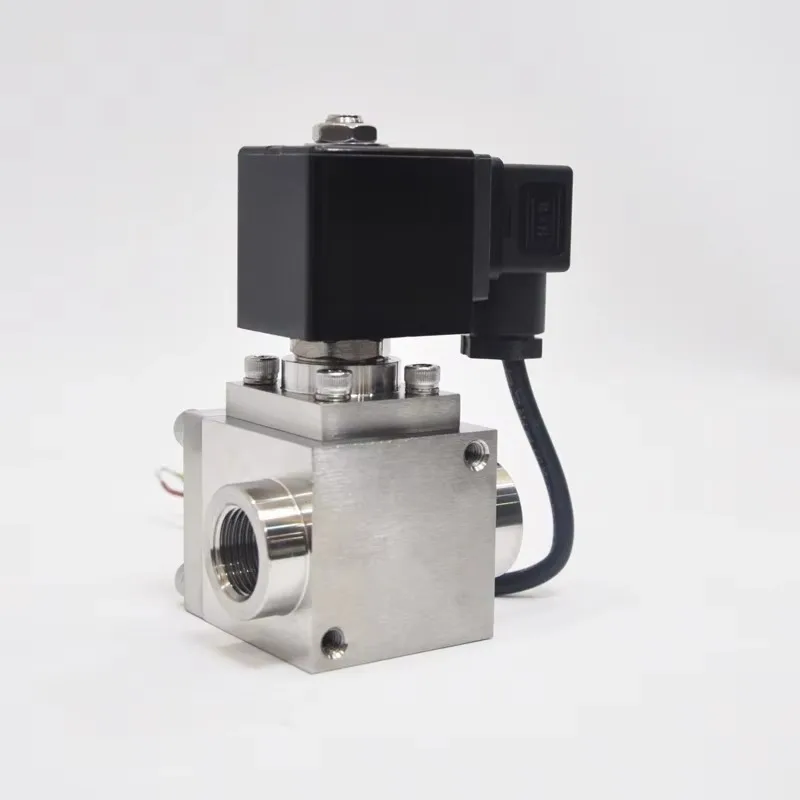 High-pressure Solenoid Pressure-resistant Normally Closed Stainless Steel Threaded Gas and Liquid Solenoid Control Valve