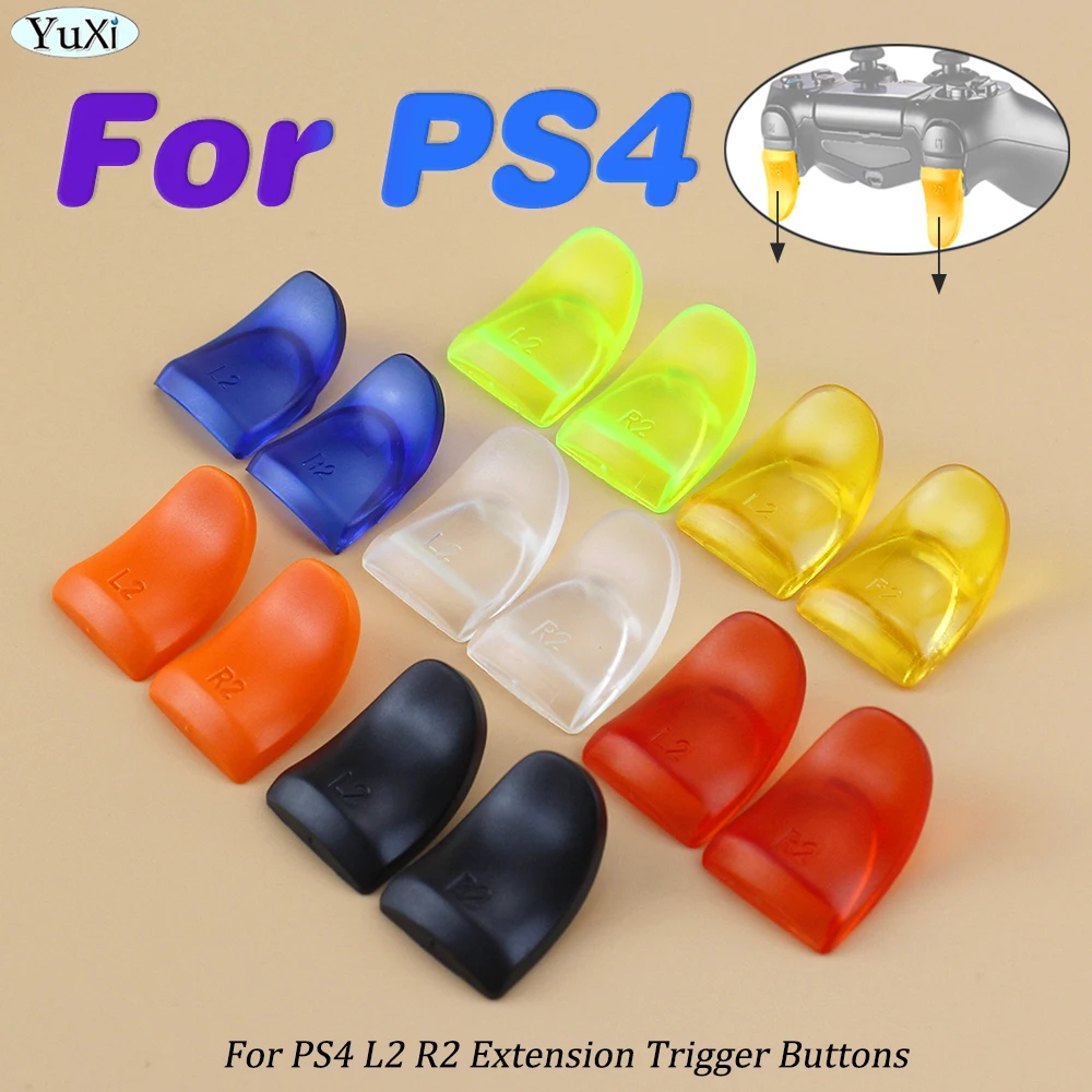 Fo PS4 L2 R2 Buttons Trigger Extenders Key For PlayStation4 Gamepad Controller Back Button Attachment Extension Accessories