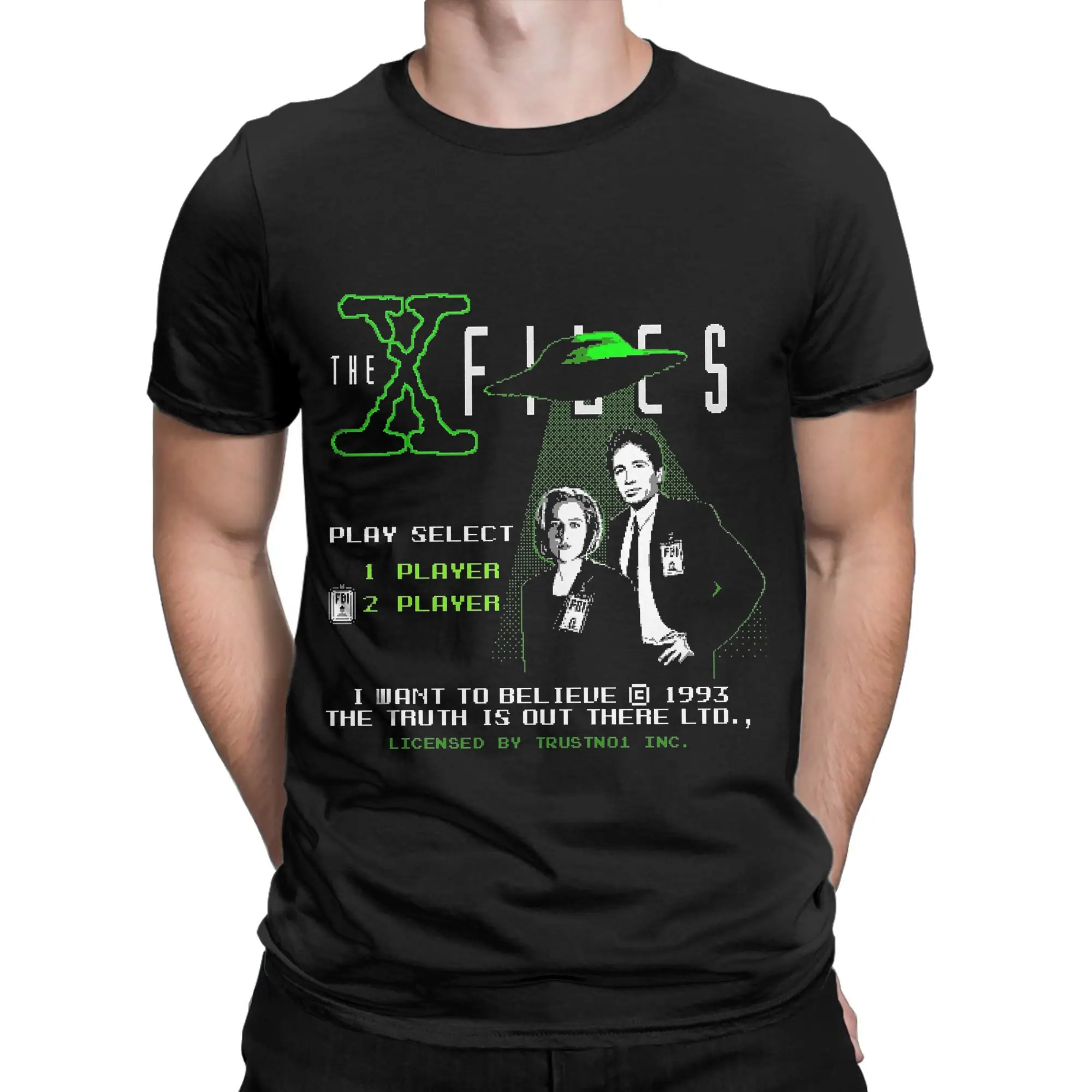 The X Files Movie T Shirts Men's  100% Cotton Novelty T-Shirt Crewneck  Tee Shirt Short Sleeve Clothes Birthday Present