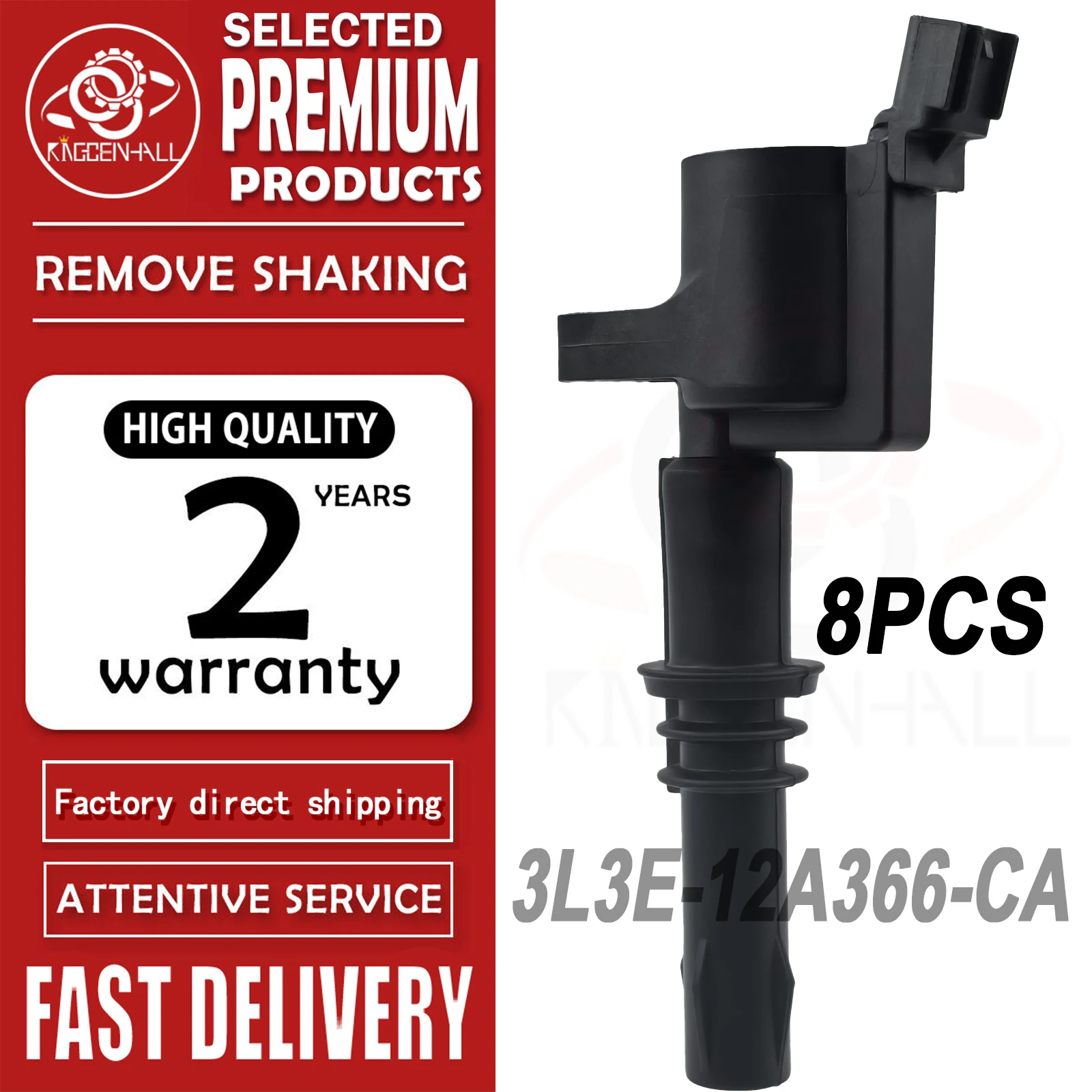 

8PCS Direct Ignition Coil 3L3Z12029BA Compatible With Ford Mustang GT Explorer 4.6L V8 3-Valve Engine Pack UF-508