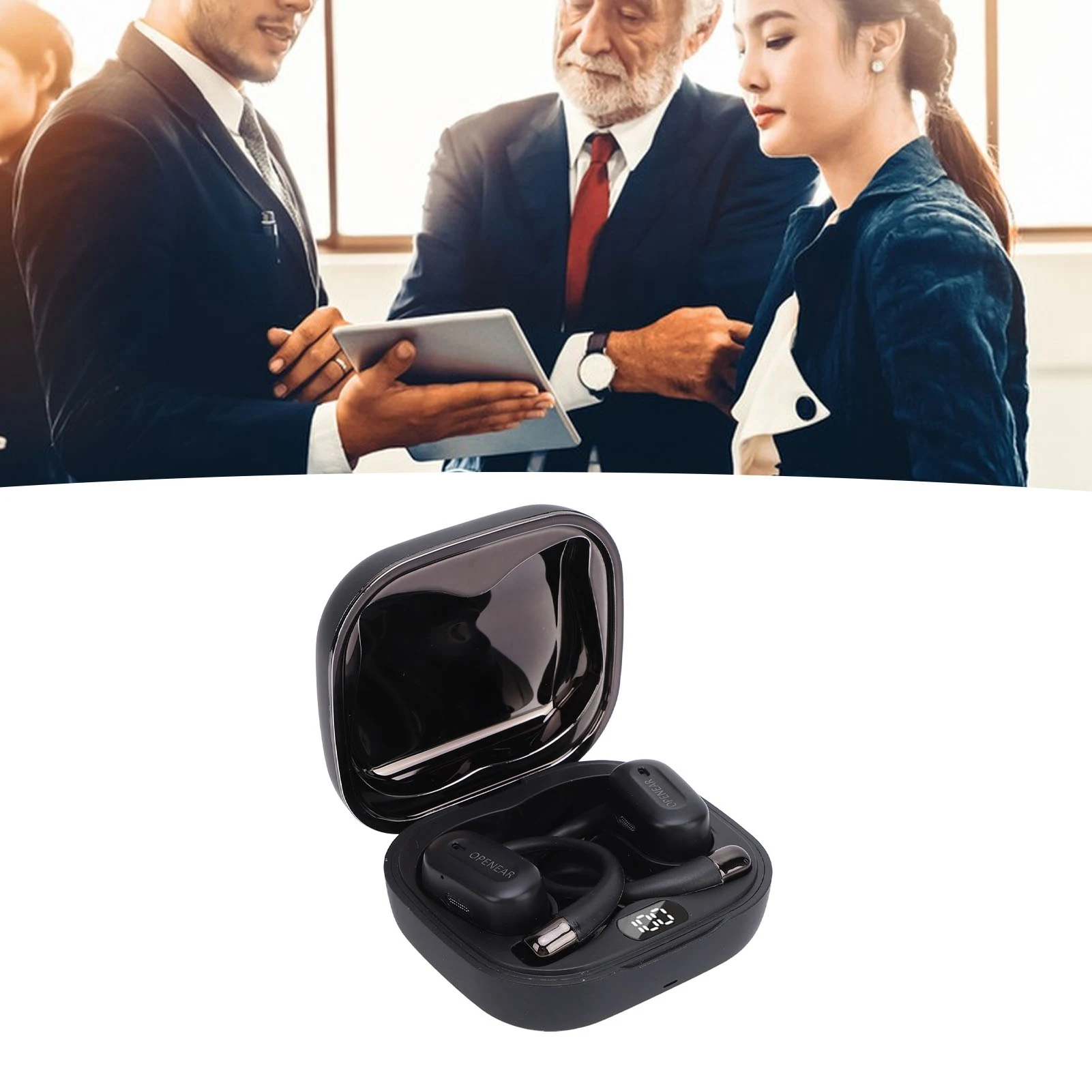 Language Translator Earbuds  5.3 144 Languages Online Instant Voice Translator Earbuds with Charging Case for Calling