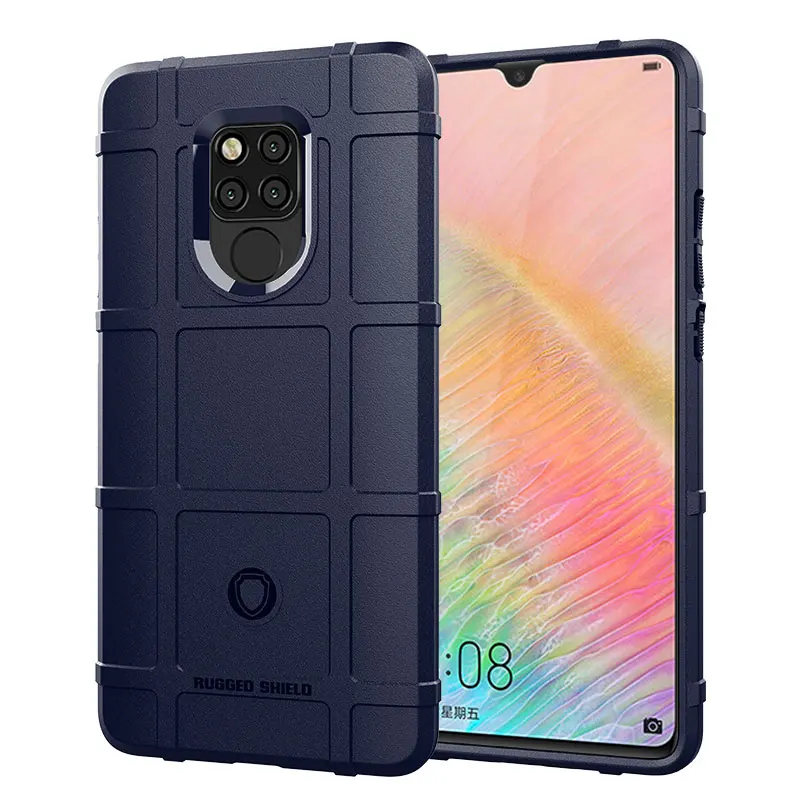 Armor Heavy Phone Case for Mate 20 X Shockproof Matte Rubber Cover for Huawei mate 20x 20 X Soft Silicone Shield Cases