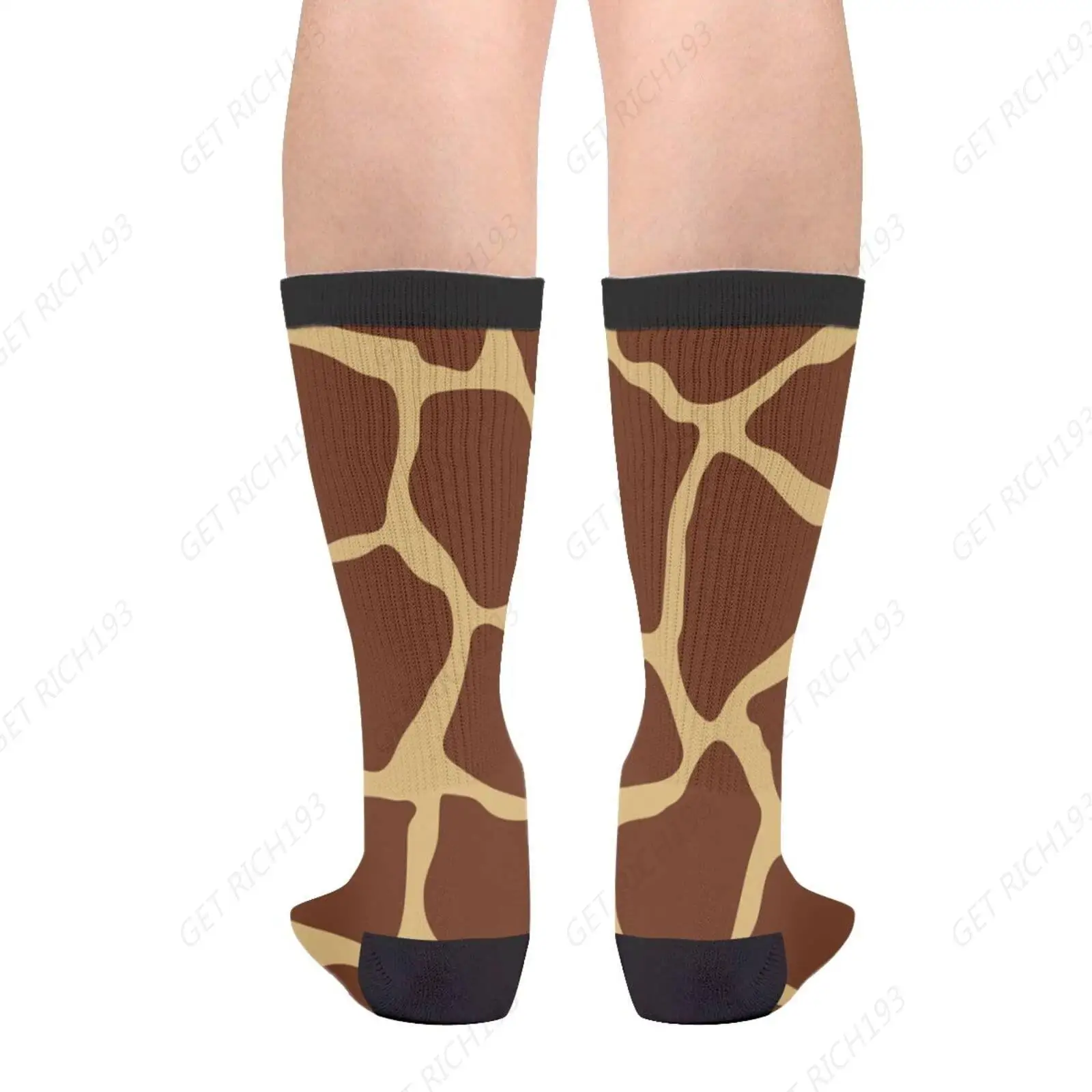 Giraffe Skin Wild Animal Skin Novelty And Interesting Socks For Men And Women