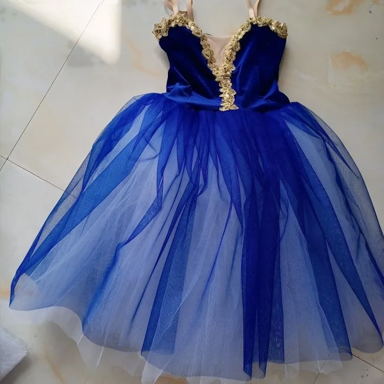 Weiße profession elle lange Ballett Tutu Schwan See Erwachsenen Tanz Kostüm Mädchen klassische Leistung Tanz Party Kleid für Kinder