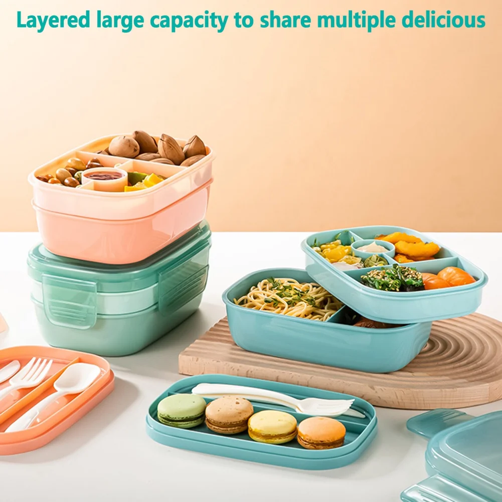 1900ml Lunchbox für erwachsene Kinder Lunchbox Schule Outdoor Camping Picknick Lebensmittel behälter tragbare Lebensmittel Lagerung Mikrowelle verfügbar