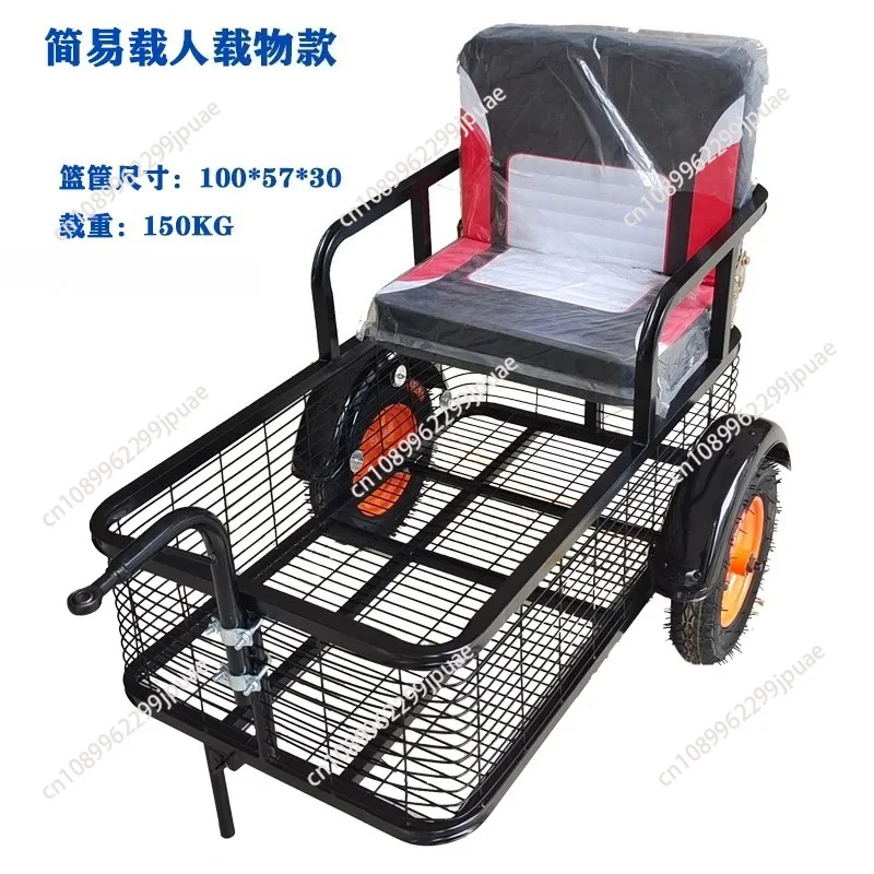 Electric Bicycle Motorcycle Bike Tow Trailer Foldable Pet Dog Carrier Kids Stroller Outdoor Cycling Pull Behind Cargo Cart