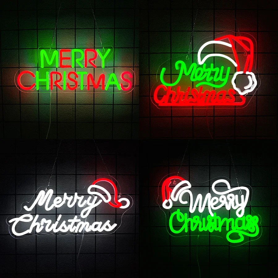 Christmas Series Candy Bar Neon Sign Spanish for Wall Decor for Room Full Marriages Bedroom Light Name Party Window Led Club