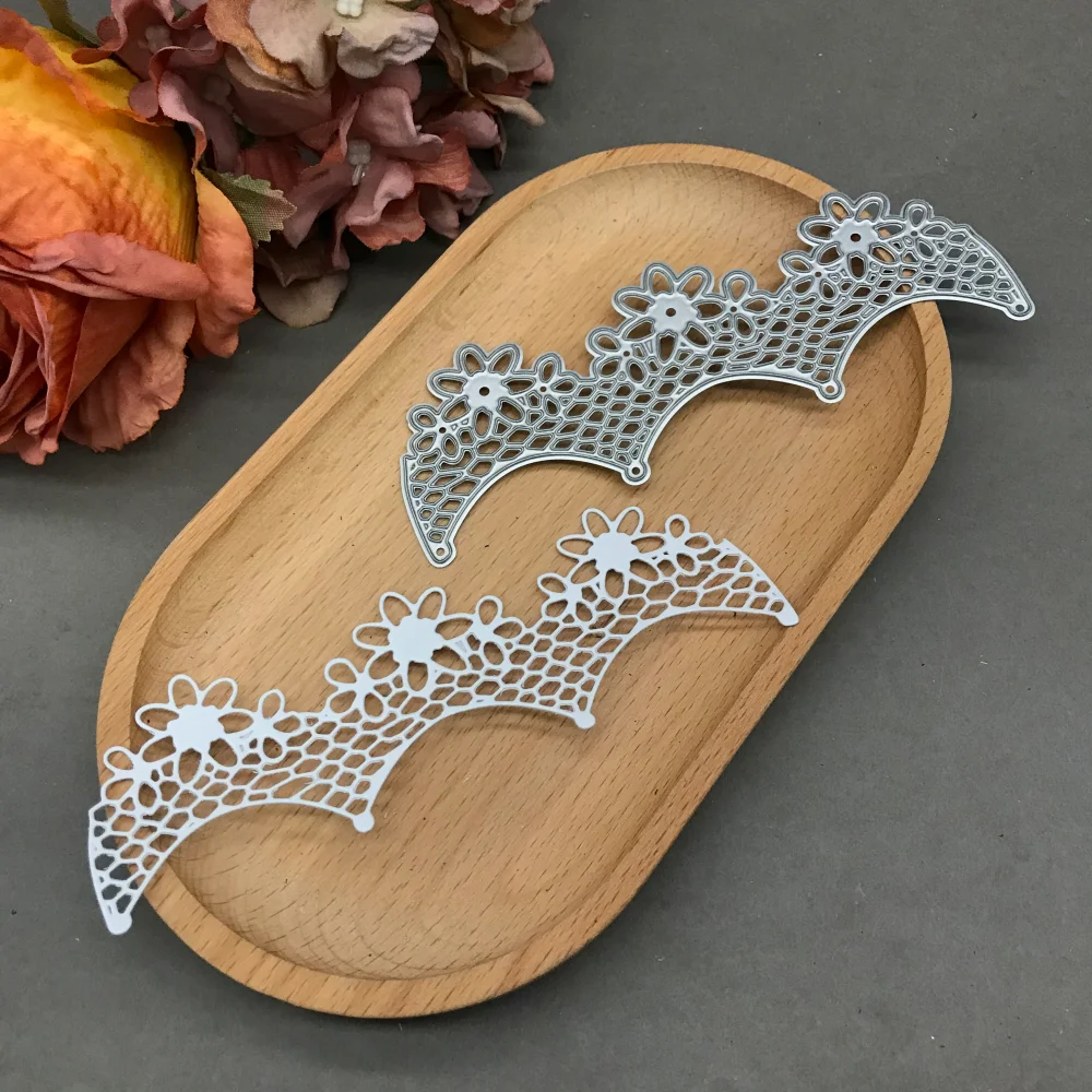 

1pcs metal cutting dies cut die mold Floral Lace Edge Scrapbook paper craft blade punch stencils dies