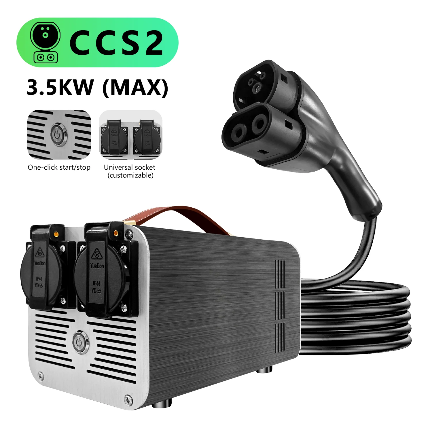 

New Design CCS2 3.5kw V2L Discharger with European Socket V2L To Home Vehicle-to-load (V2L) Vehicle Charge V2l CCS2