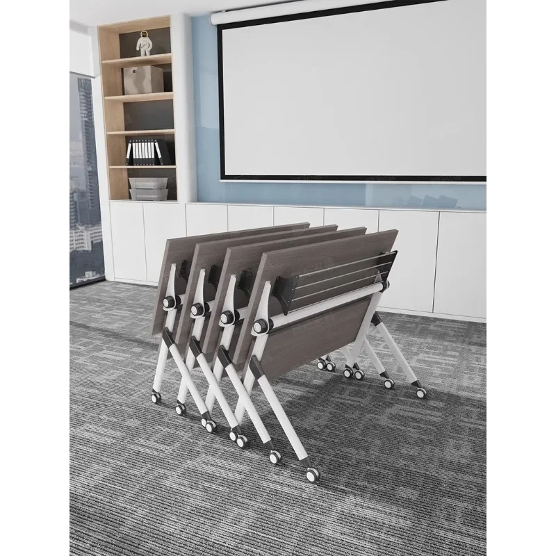 Training table folding conference table and chair combination mobile desk strip table educational institution desk splicing conf