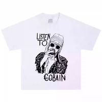 2025 Kurt Cobain Rock American Vintage T-shirt Street Fashion Short Sleeve Vintage High Quality Luxury Brand Selling Popular
