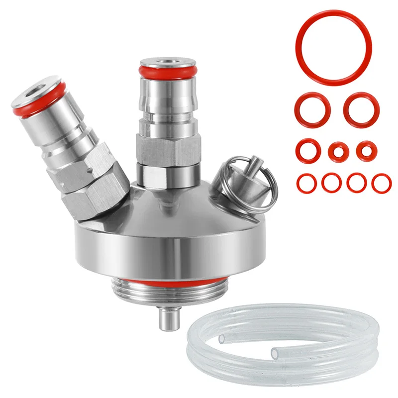 ELECQUEEN  Mini beczka, Mini Growler z silikonowym wężem 30cm, idealna włócznia do pikniku na imprezę