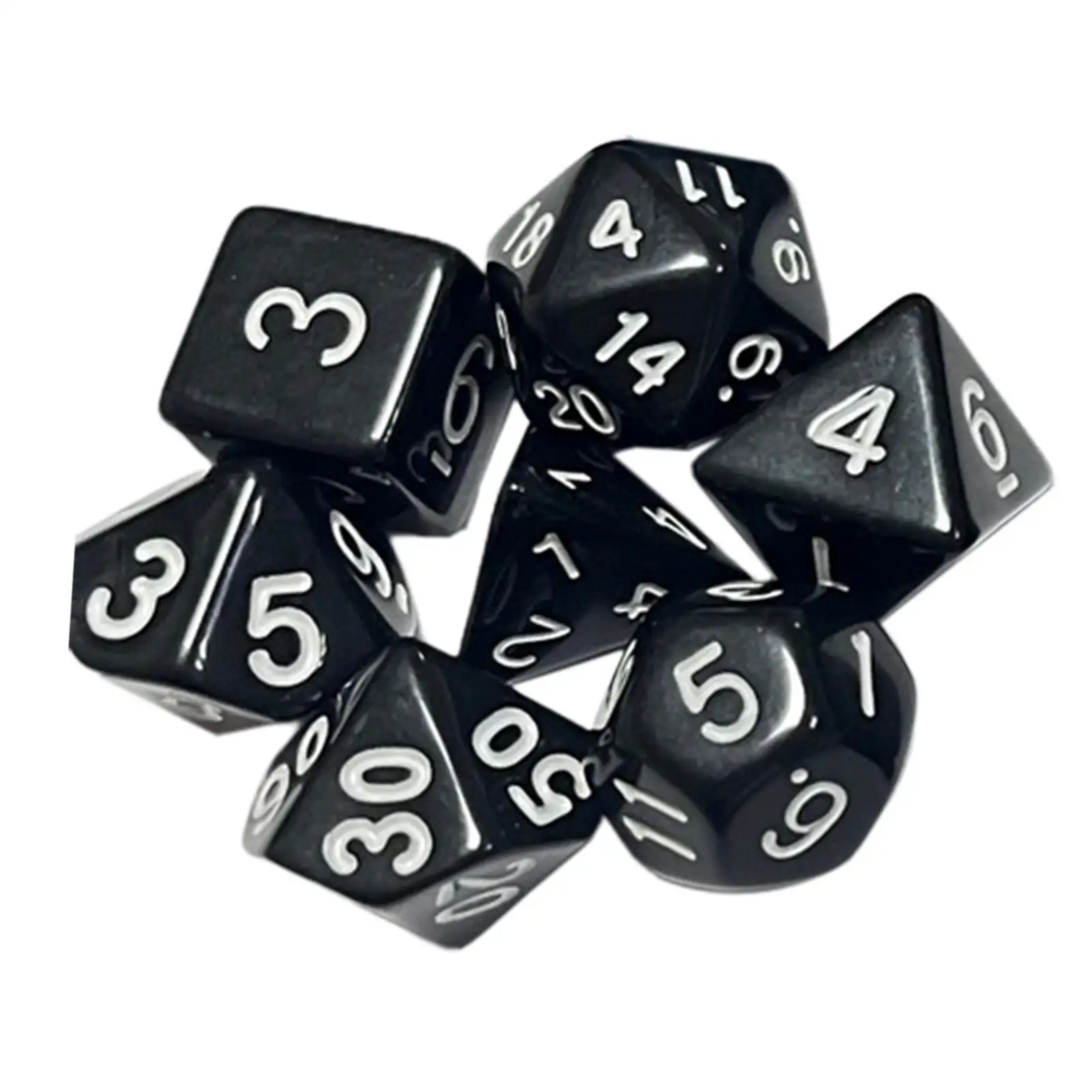 

7x Polyhedral Dices, Table Game Role Playing Dice, Family Games Accessaries