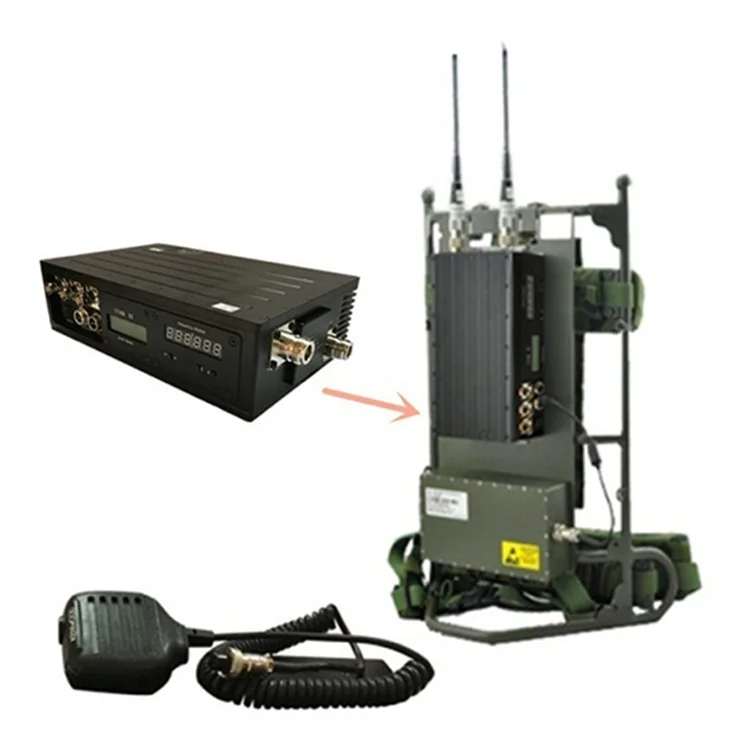 Surveillance Equipment 10km Wireless Transmitter And Receiver Manpack Radio communication antenna listening Device Spy