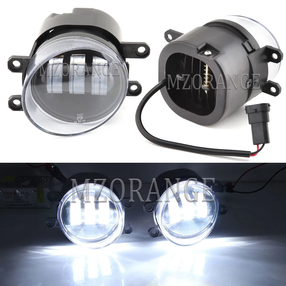 

LED Fog Light For Toyota Corolla Camry Yaris RAV4 Prius CHR Hilux for Lexus DRL Daytime Running Lights White left and right