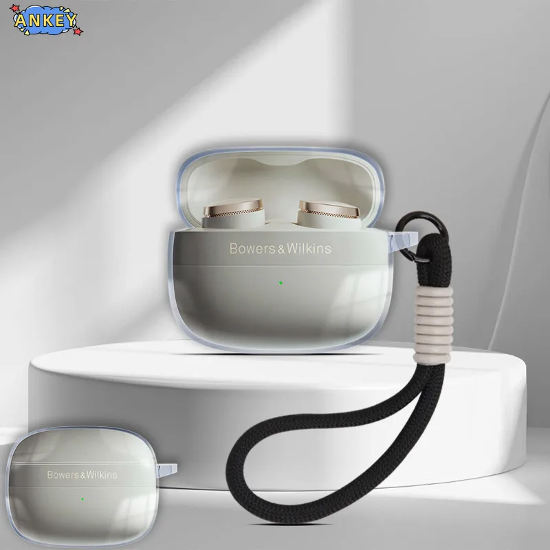 for Bowers & Wilkins Pi8 Pi6 Case B&W Protective Transparent Clear TPU Covers Bluetooth Earphone Shell