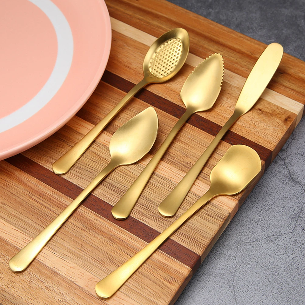 

6Pcs Food Grade Stainless Steel Spoon Fine Polished Bright Comfortable Grip Perfect for Cappuccinos Espressos Appetizers