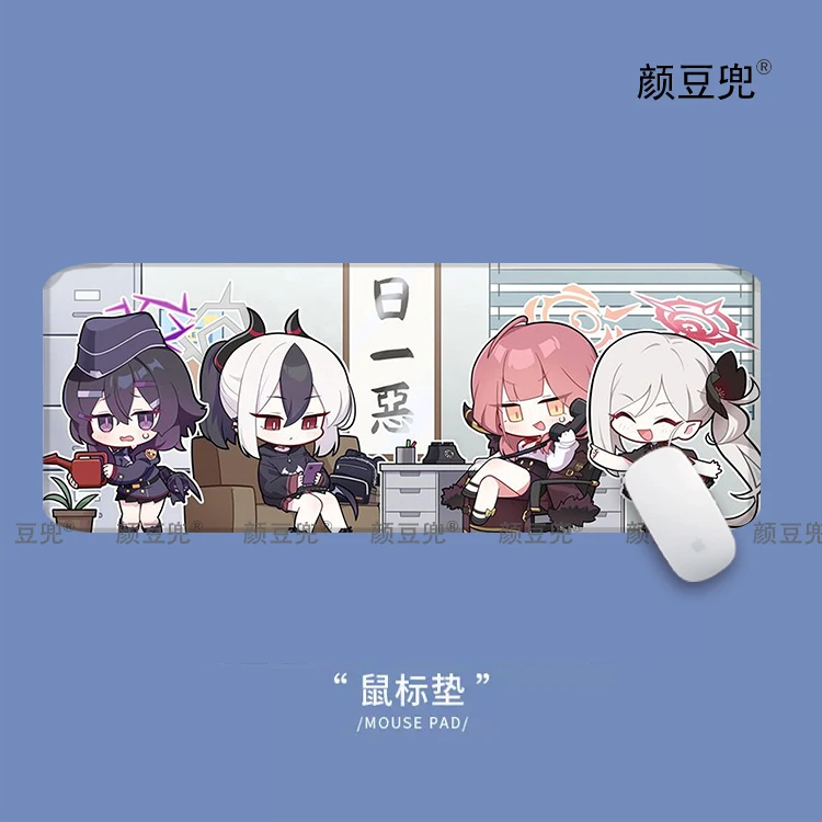 Blue Archive ARU Anime  Desk Mat For L And S Size Gaming Mousepad Gamer Company Keyboard Mouse Mats Carpet Computer Desk Mat