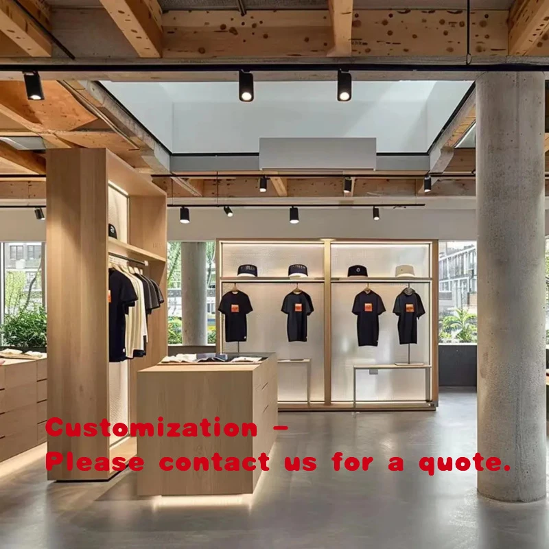 

custom.Custom Modern Style Cloth Stand Store Display Stylish Clothing Rack Home Shop Hotel Living Room Made from Wood Pa