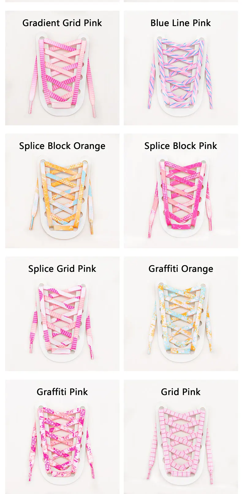 Flache Schnürsenkel für Sneaker, Regenbogen-Bindemuster, personalisierte Schnürsenkel, geeignet für Sportschuhe und Canvas-Schuhe. – Detail 10