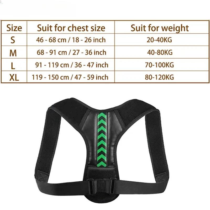 Adjustable Back Shoulder Posture Corrector Belt Clavicle Spine Support Reshape Your Body Home Office Sport Upper Back Neck Brace