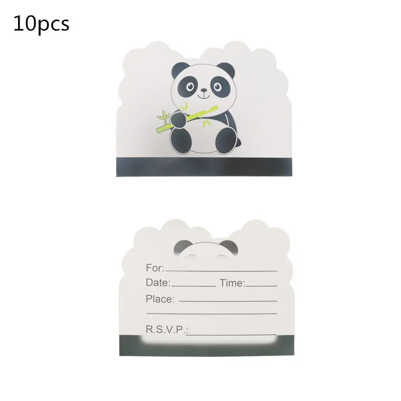 Panda-Partydekorationen, Zubehör, alles Gute zum Geburtstag, Banner, Luftballons, Panda-Teller, Tasse, Tischdecke, Kuchendeckel, Geschenktüten, Babyparty – Detail 5