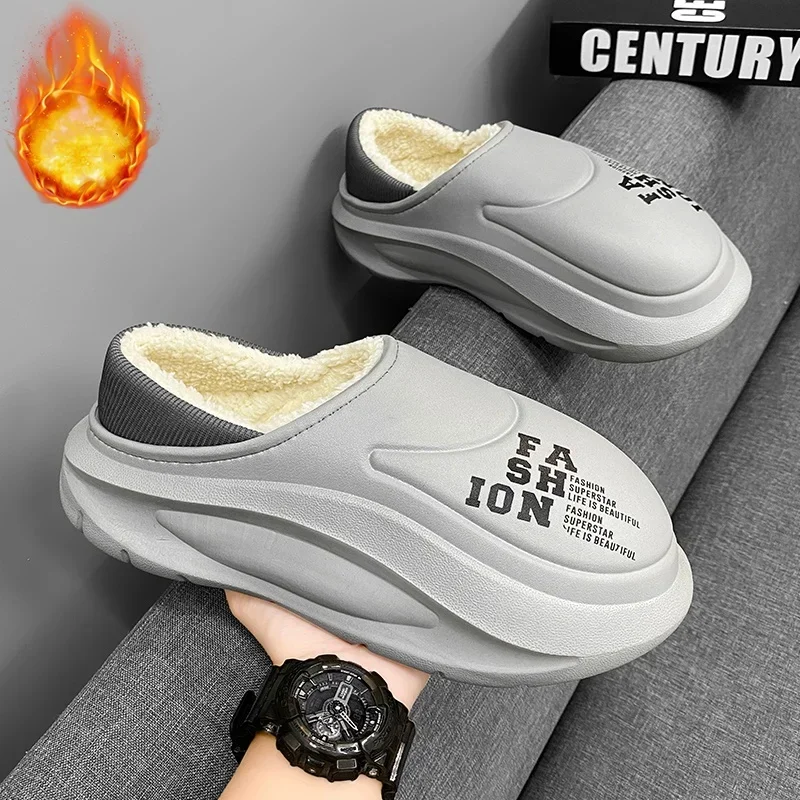 شباشب قطنية دافئة ومغطاة بالكامل، للترفيه في الهواء الطلق، غير قابلة للانزلاق، مقاومة للماء، أحذية قطنية مقاومة للبرد #3