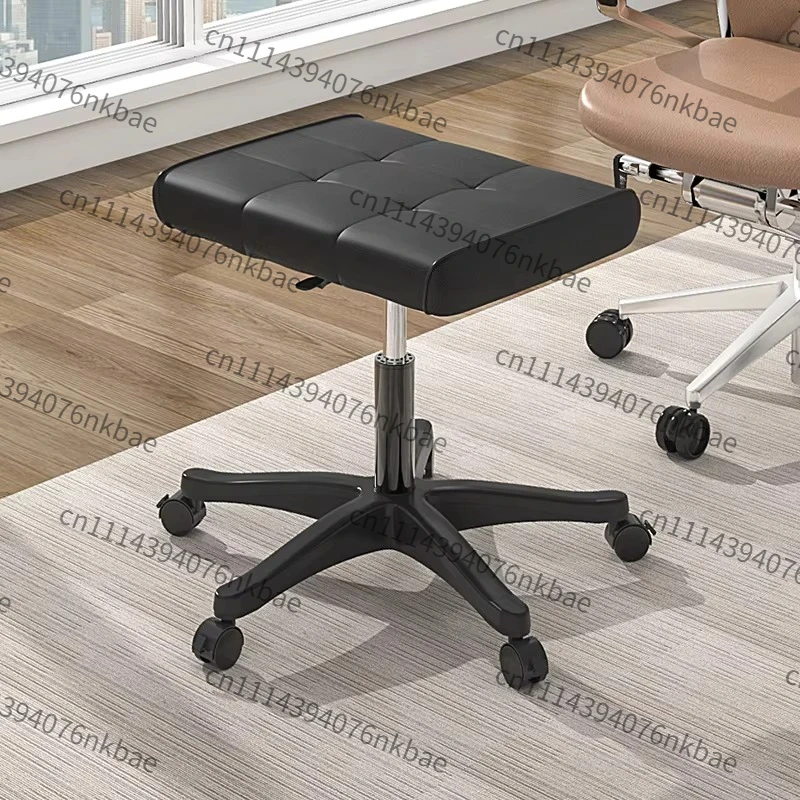 Modern Footrest Stool Multi-Purpose Adjustable Ottoman Plush Comfy Footstool, Office Home Napping Stool For Desk Rest & Relax