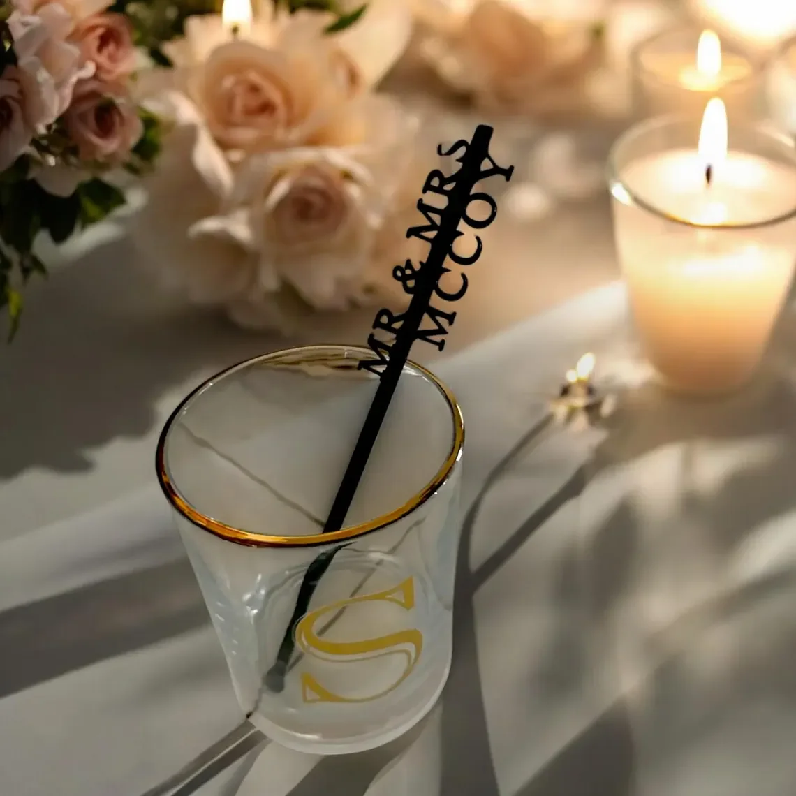 

Letter Cut Customized Wedding Cocktail Stirrers Cocktail Swizzle Sticks Table Decor Personalized Acrylic Party Drink Stirrers