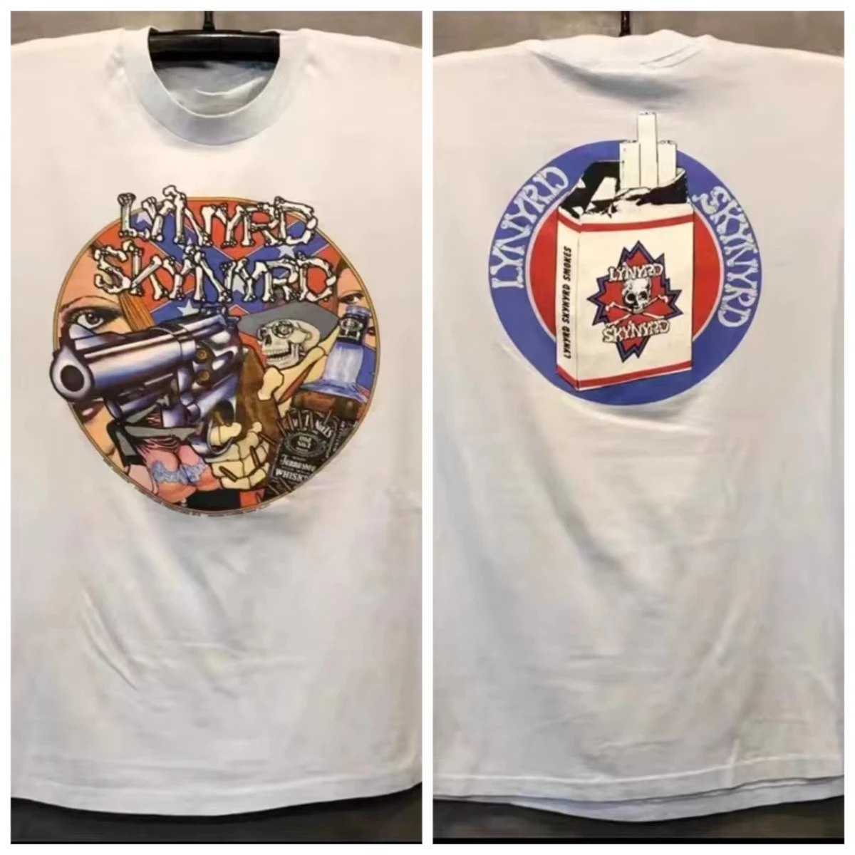 2025 جديد Lynyrd Skynyrd تكريم إلى فرقة الروك الكلاسيكية الأوروبية والأمريكية Oldschool المد فضفاض تي شيرت الرجال والنساء #3