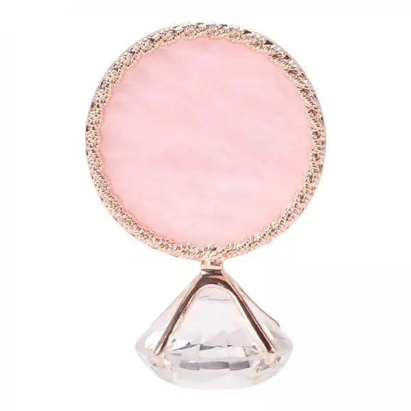 Acrylic Nail Art Palette with Diamond Base Portable Color Mixing Plate for Nail Accessories and Decoration
