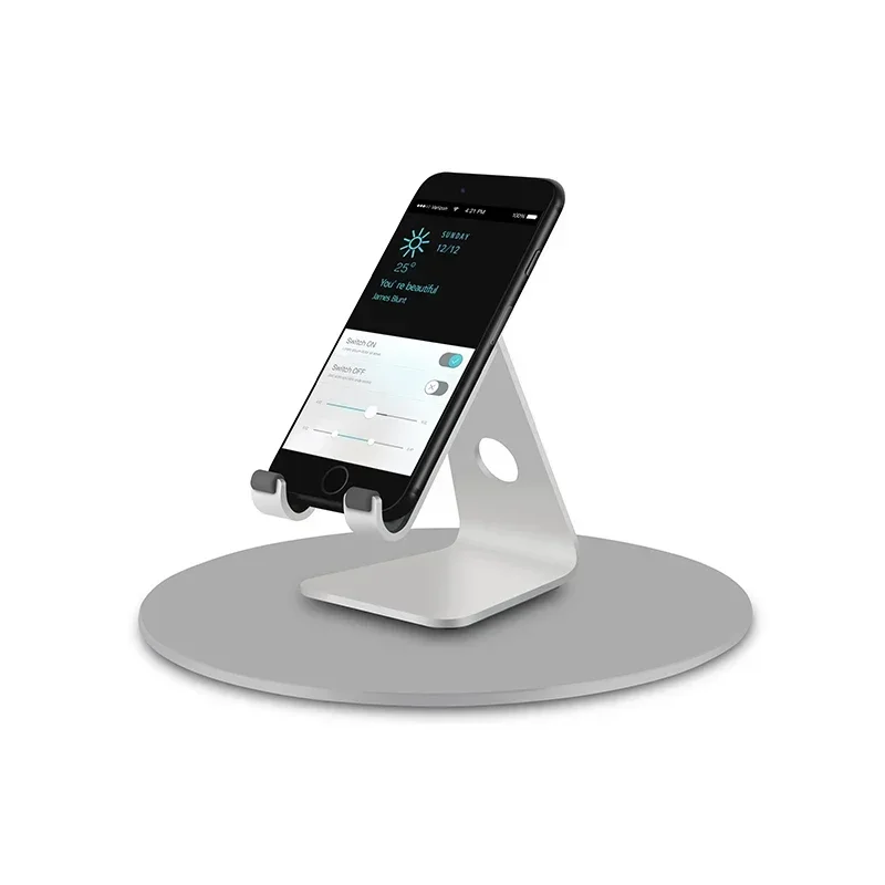 360° Rotation Non-slip Stand Rolling Tray for Monitor Laptop IMac Pro LCD TV Projector Multi-Angle Aluminum Laptop Stand