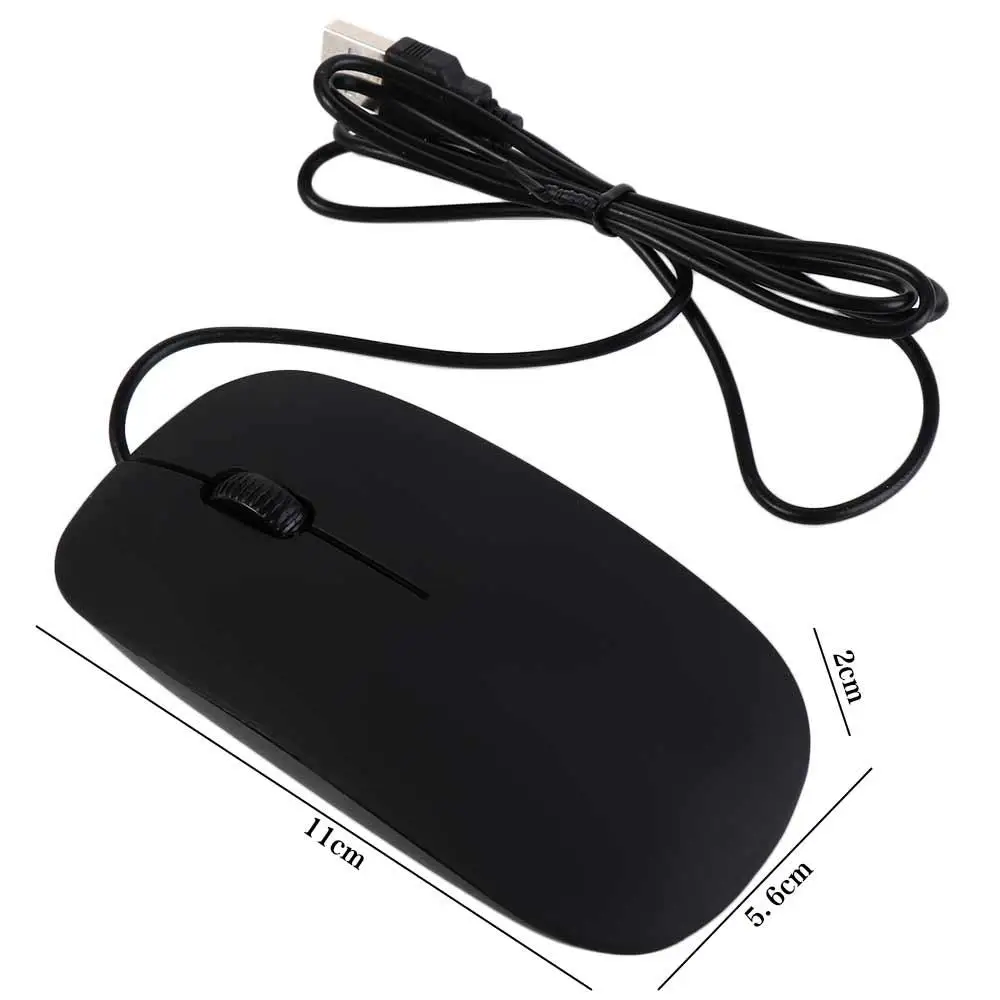 Office Notebook 3d Roller Ultra Thin 1200dpi Black White Usb Wired Mouse Computer Mouse Wired Mouse Optical Mouse