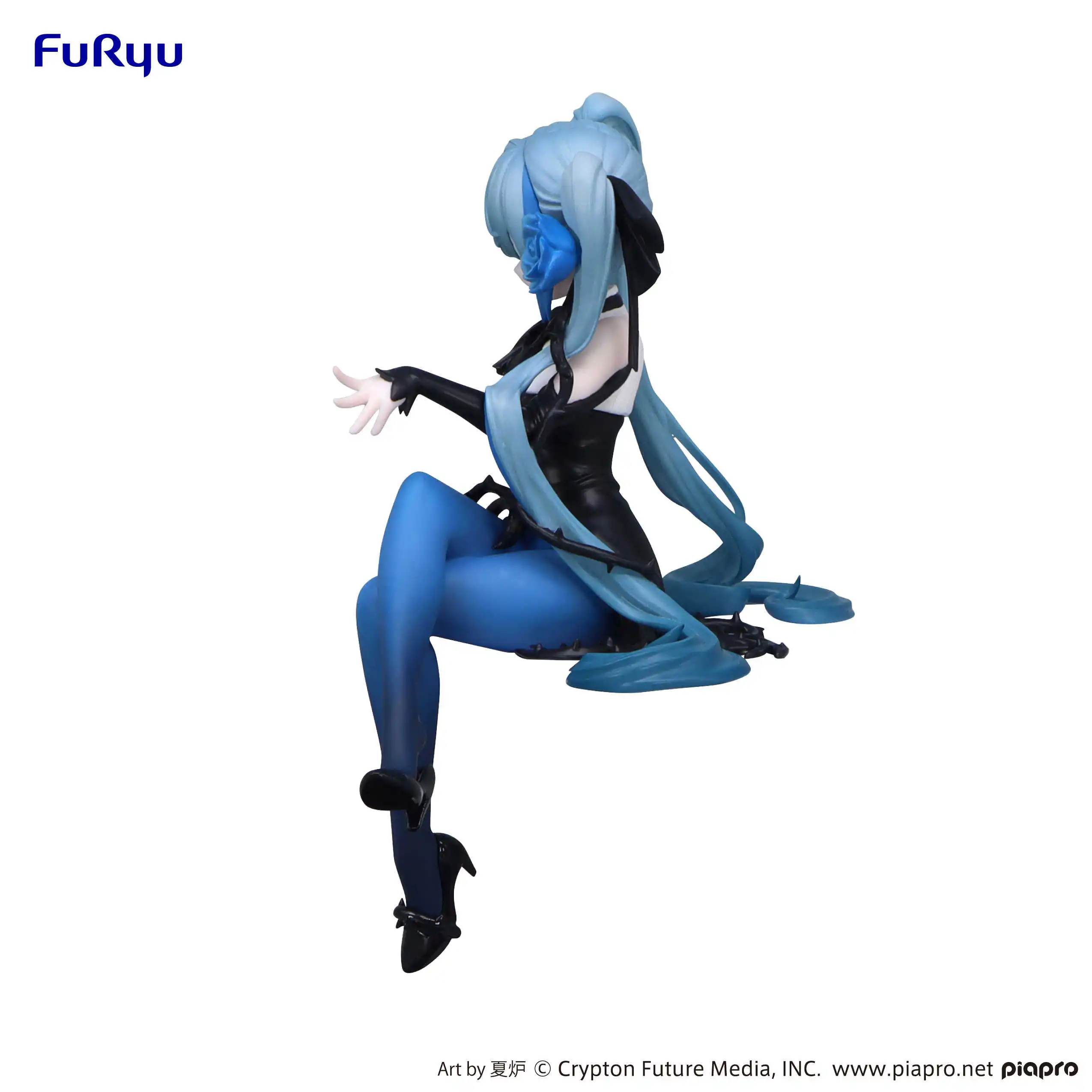 Original Furyu Vocaloid Hatsune Miku Blue Rose Fairy Pvc Anime Figure Action Figures Model Figurines Gk Decorative Ornaments Toy