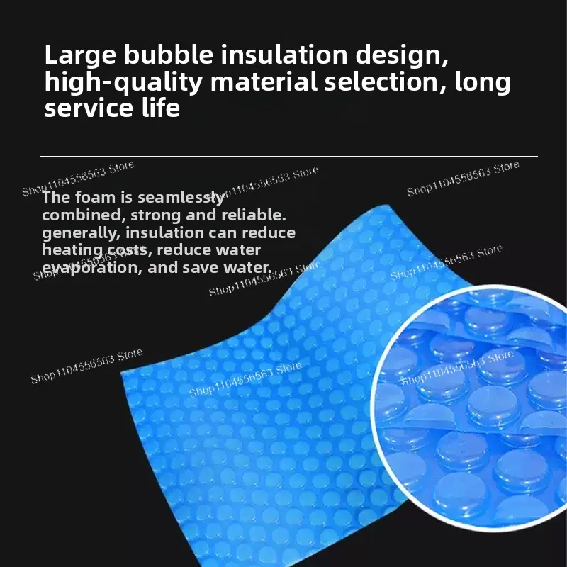 24V 200W Solar-Powered Blue Floor Pool Cover - For Piscina, Energy-Saving Pool Blanket