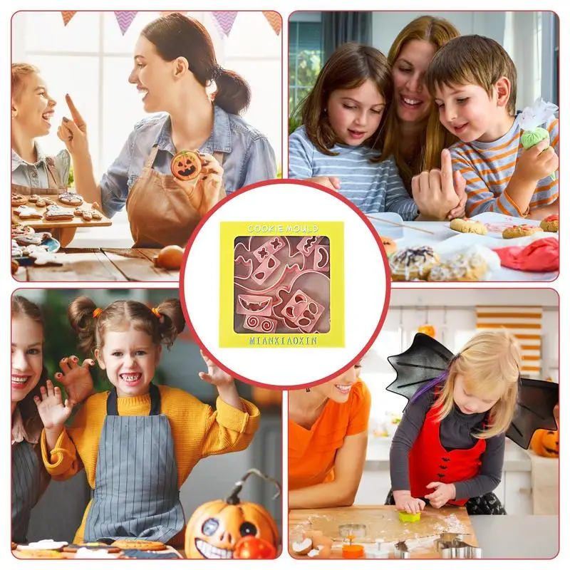 Zestaw foremek do ciastek na Halloween Zestaw foremek do ciastek z duchami na Halloween Narzędzia do pieczenia z gładkimi powierzchniami dla miękkich
