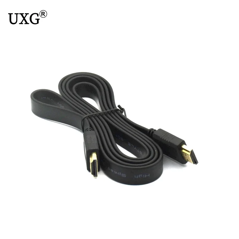 1pcs High Quality 30cm Full HD Short HDMI-compatible Cable Support 3D Male To Male Plug Flat Cable Cord For Audio Video HDTV TV