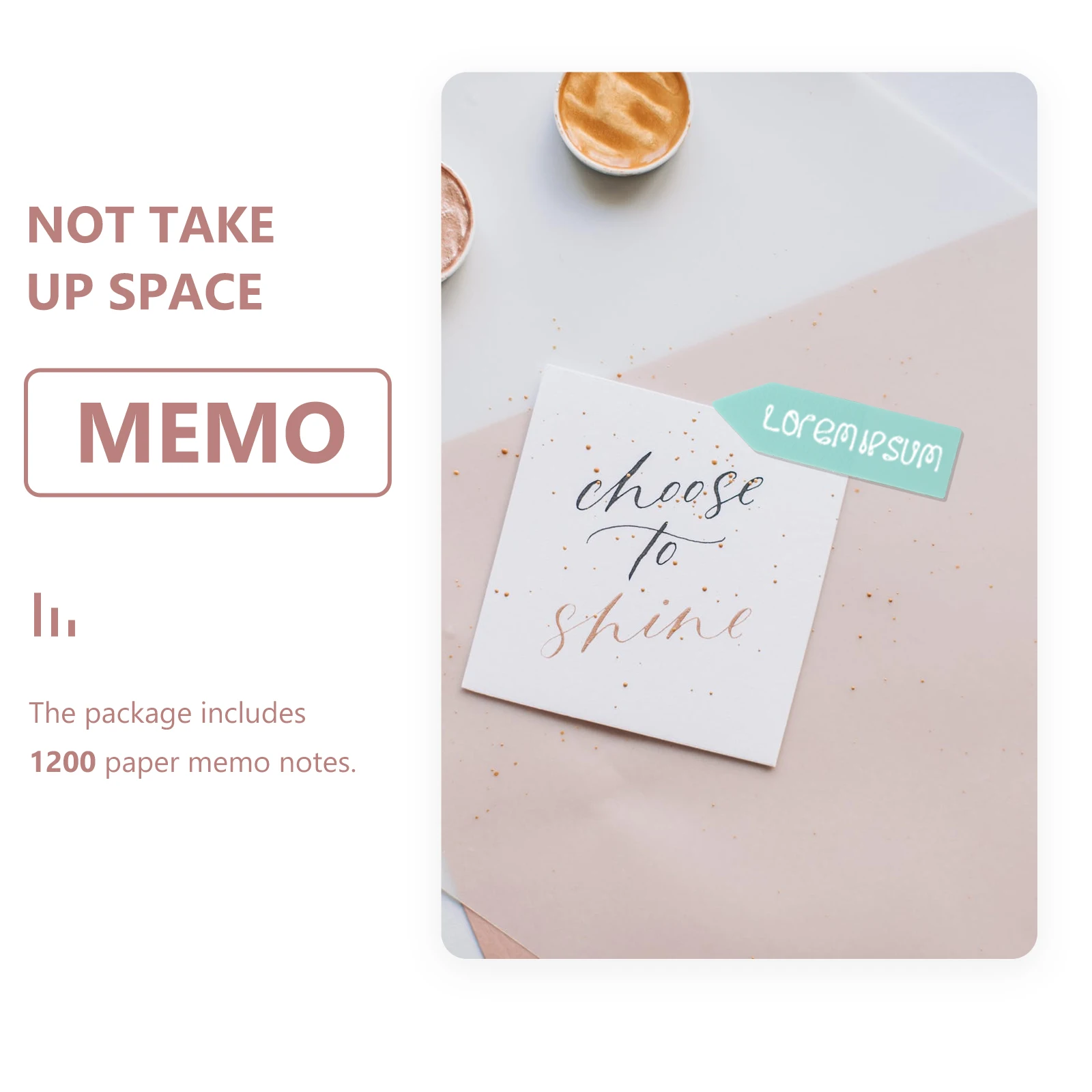 

12pcs Adhesive Notepads Sticky Memo Pads Portable Office Use Memo Stickers Marking Stickers Book Marker
