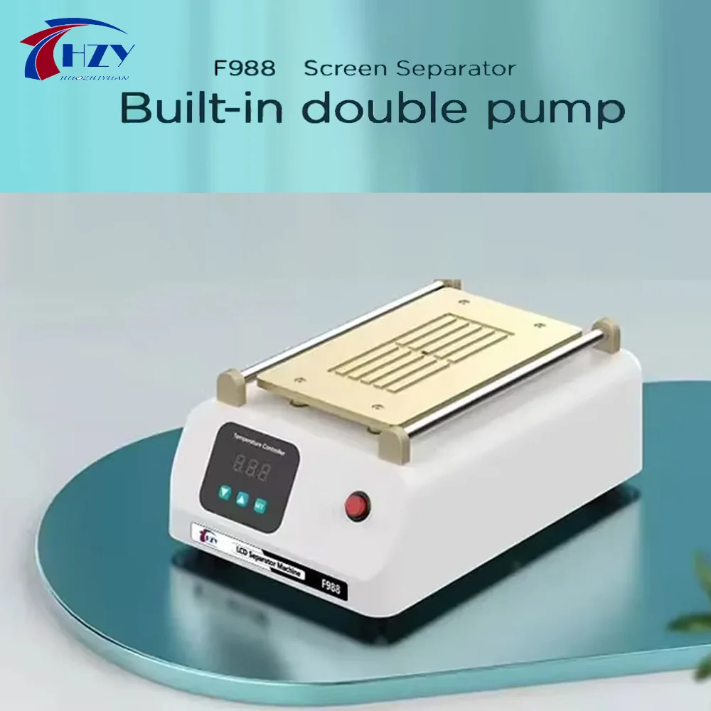 HZY F988 8 Inches LCD Screen Separator for Mobile PhoneSuper Suction Screen Repair Separation Machine for IPhone Repair