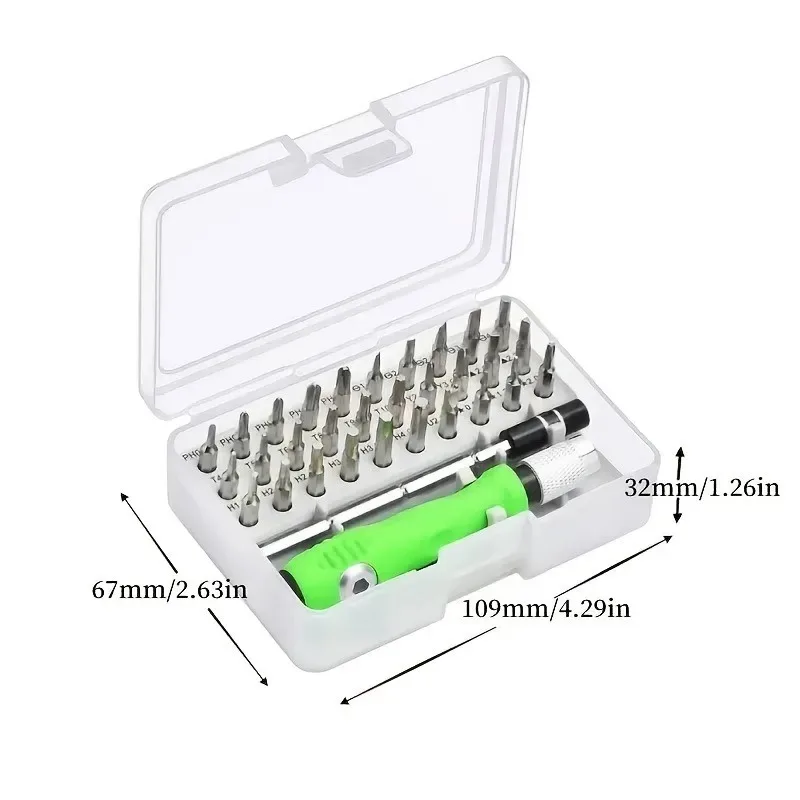 HORN 32 in 1 Precision Screwdriver Set Mini Magnetic Drill Bit Kit for Mobile And Camera Repair