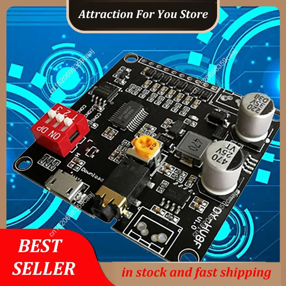 حار بيع DY-HV8F وحدة تشغيل الصوت 12 فولت/24 فولت الزناد التحكم المنفذ التسلسلي 10 واط/20 واط مع 8 ميجابايت فلاش تخزين مشغل MP3 لاردو