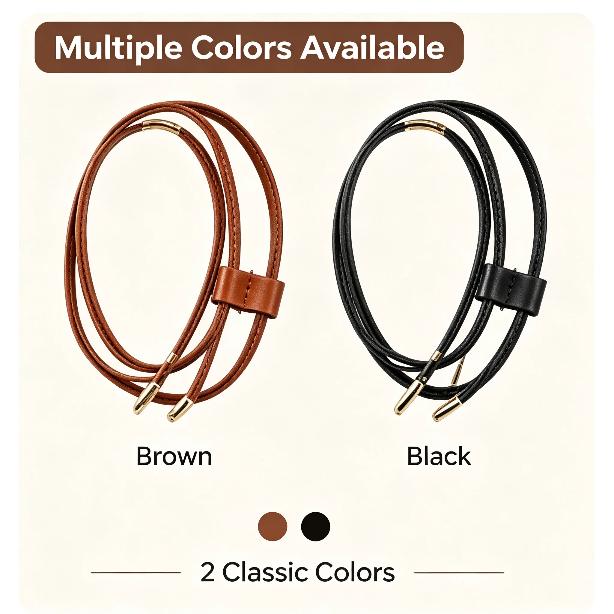 1pc PU Leather Drawstring Strap Slide String Keeper Detachable Bucket Bag Pull String Replacement Backpack Accessories DIY