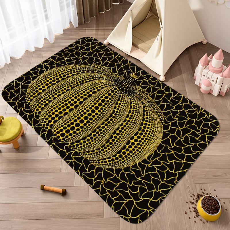 

Bathroom Rug A-Kusamas Aesthetic Useful Things for Home Decorations Veranda Floor Mat Bed Room Floor Carpets Non Slip Carpet