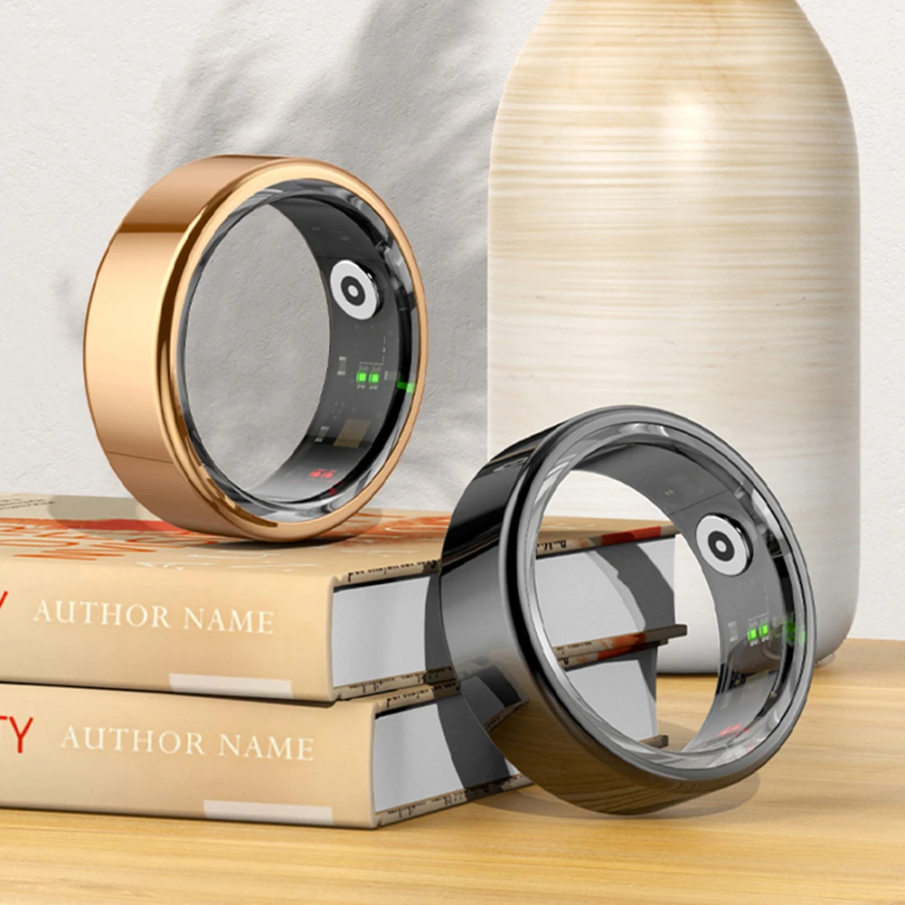 R02 스마트 링 피트니스 트래커 링 5.0, 블루투스 호환 심박수 트래커, IP68 및 5ATM 방수, 안드로이드, IOS