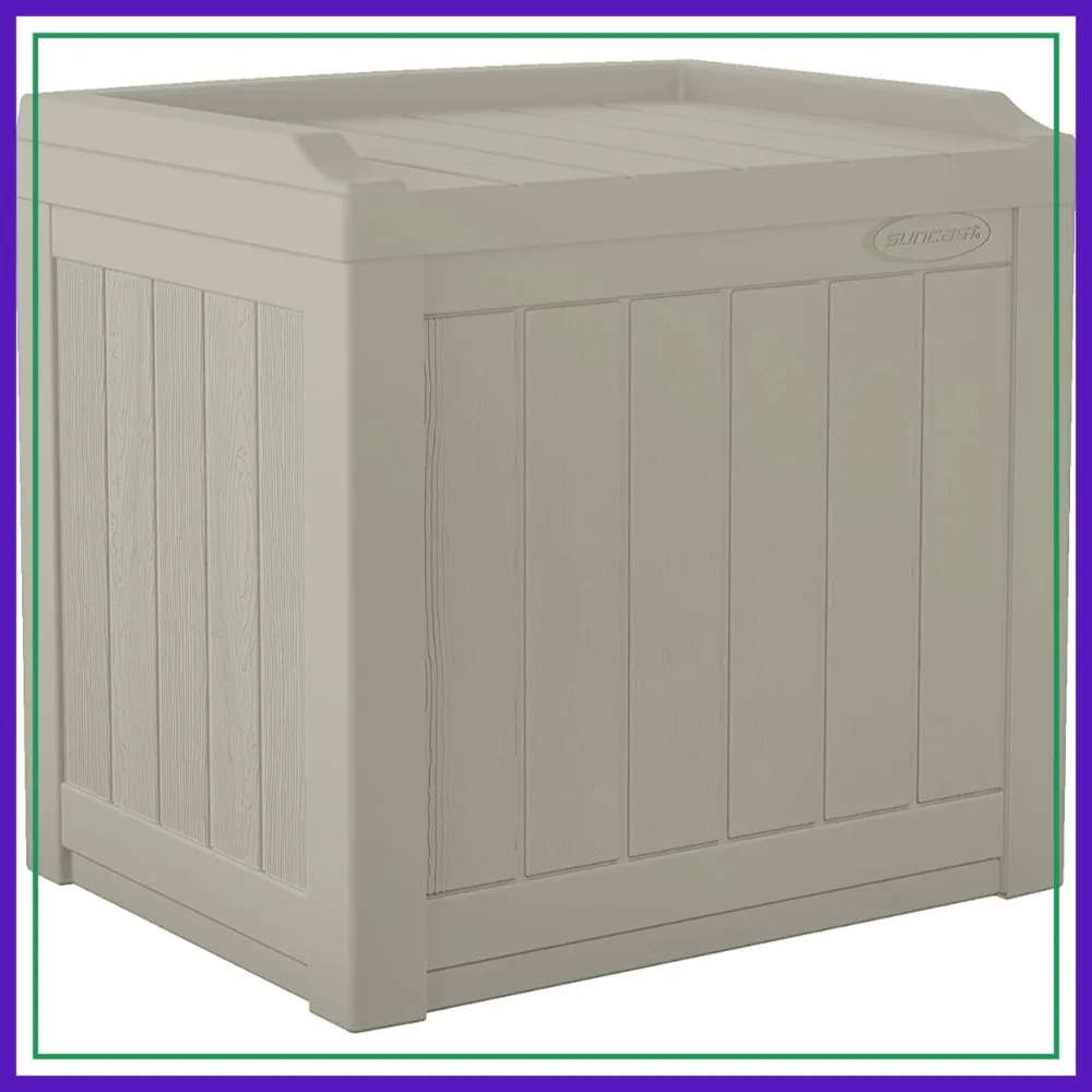 

22 Gal Outdoor Storage Box with Seat, Weatherproof Patio Deck Box for Cushions, Tools & Towels, Pool, Yard & Garden