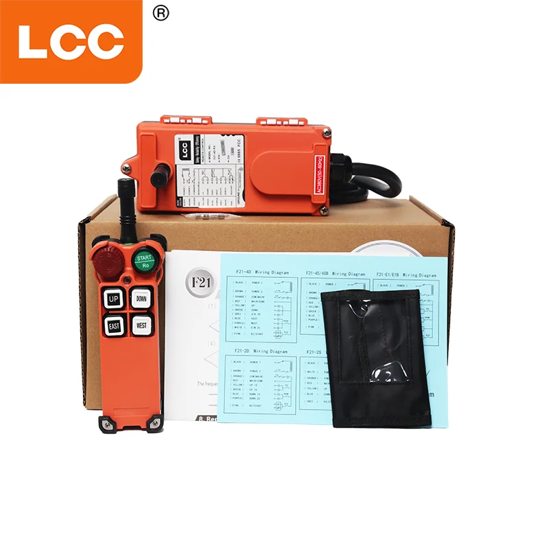 F21-4S 4 Buttons Single Speed Professional Smart Industrial Wireless  Waterproof Hoist Radio