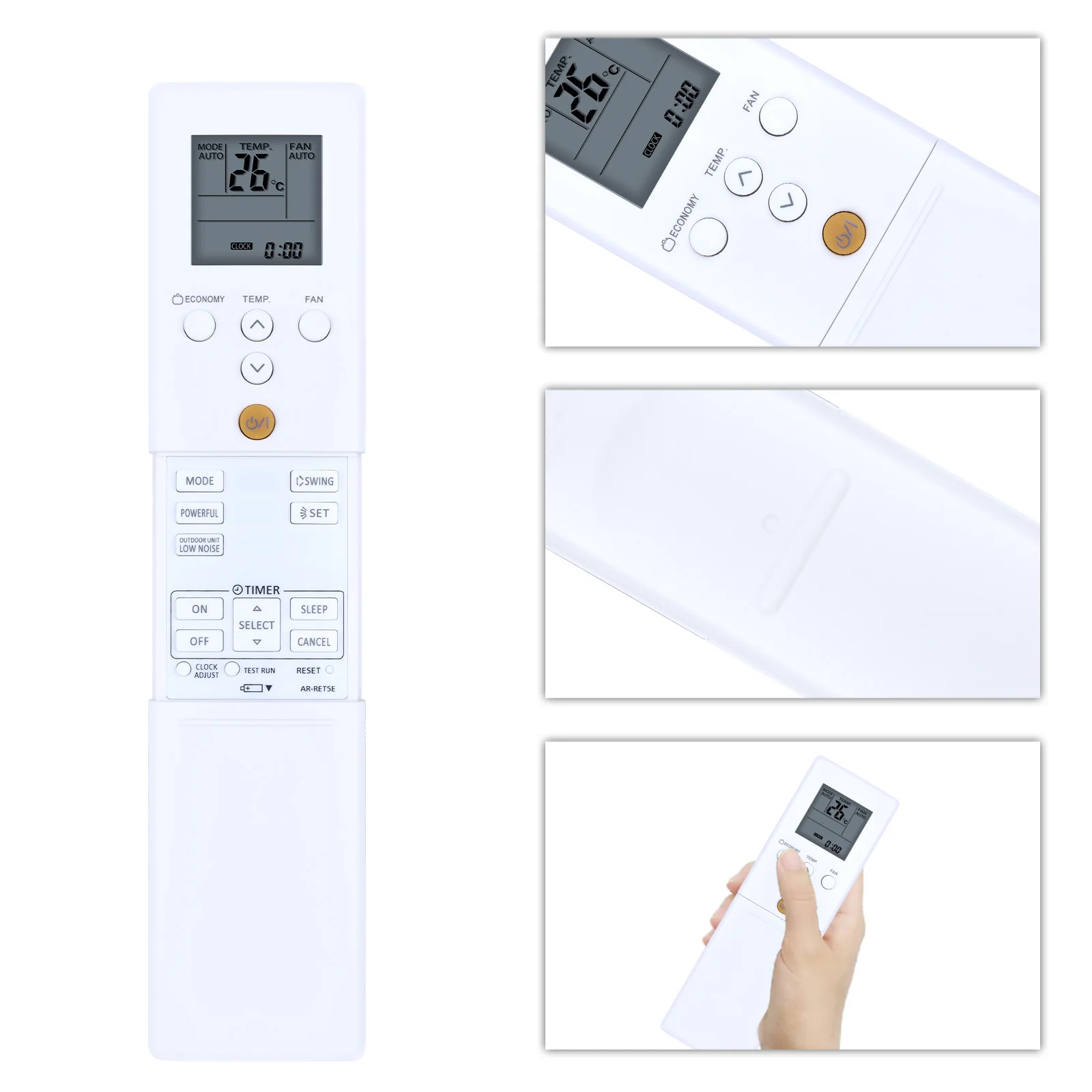 Remote Control For Fujitsu AR-RET5E REB1T REB3C REB1E Air Conditioner